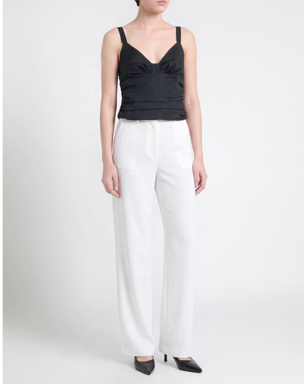 Marella Black Midnight Top Cotton, Polyamide, Elastane