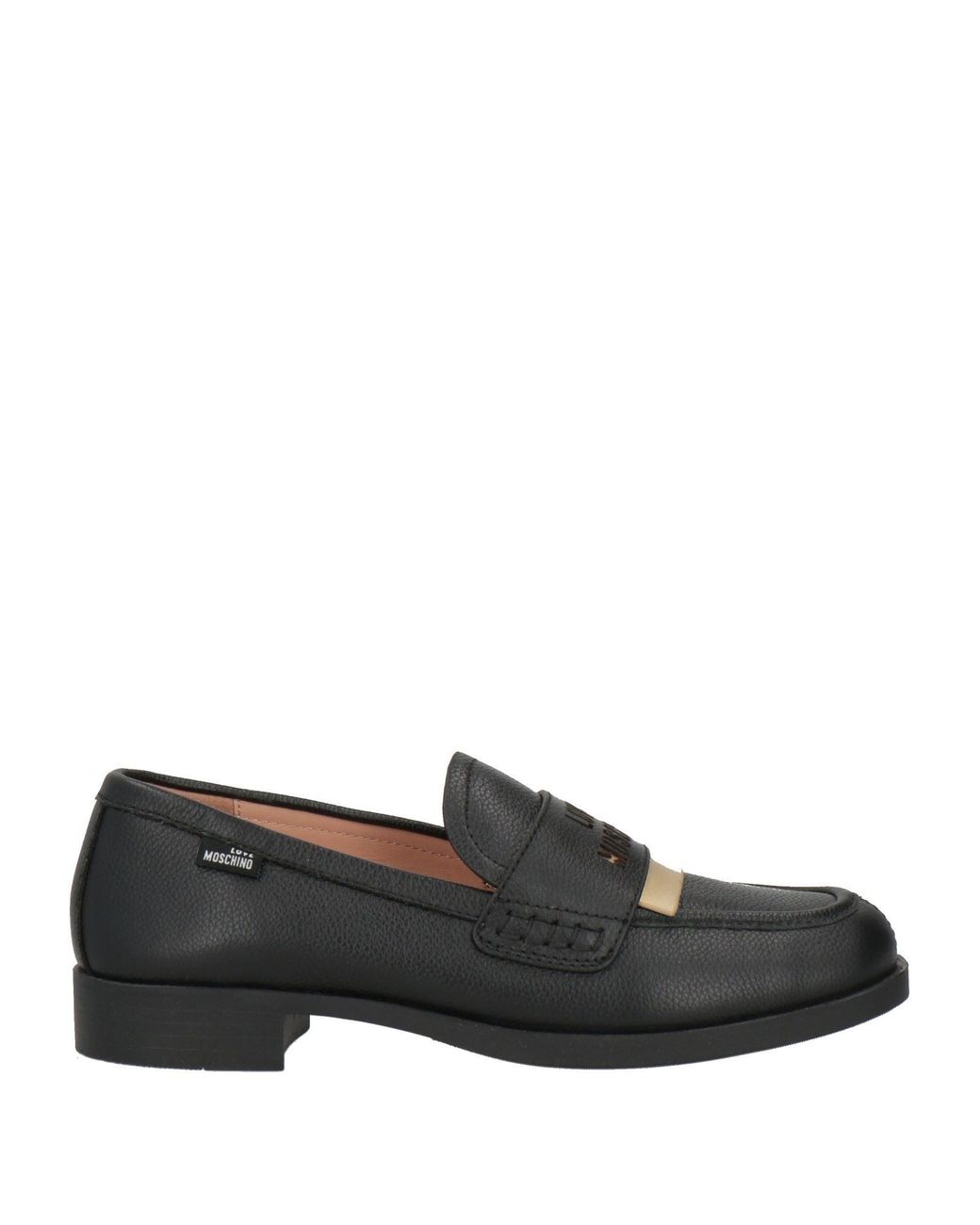 Love Moschino Black Loafers Leather