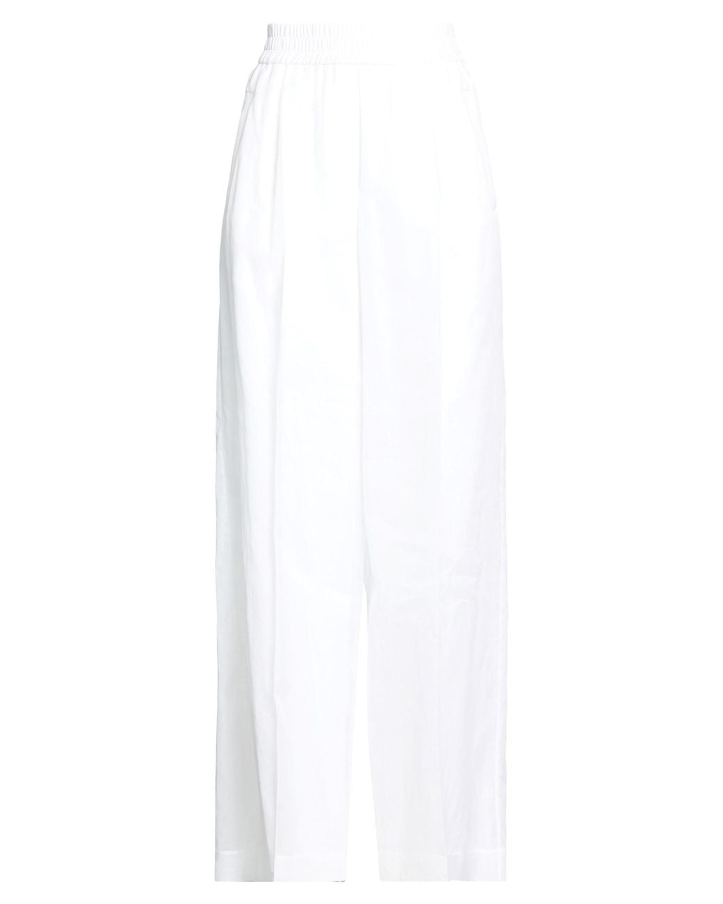 Brunello Cucinelli White Pants Cotton