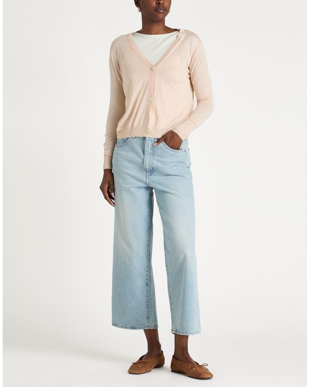 Eleventy White Cardigan