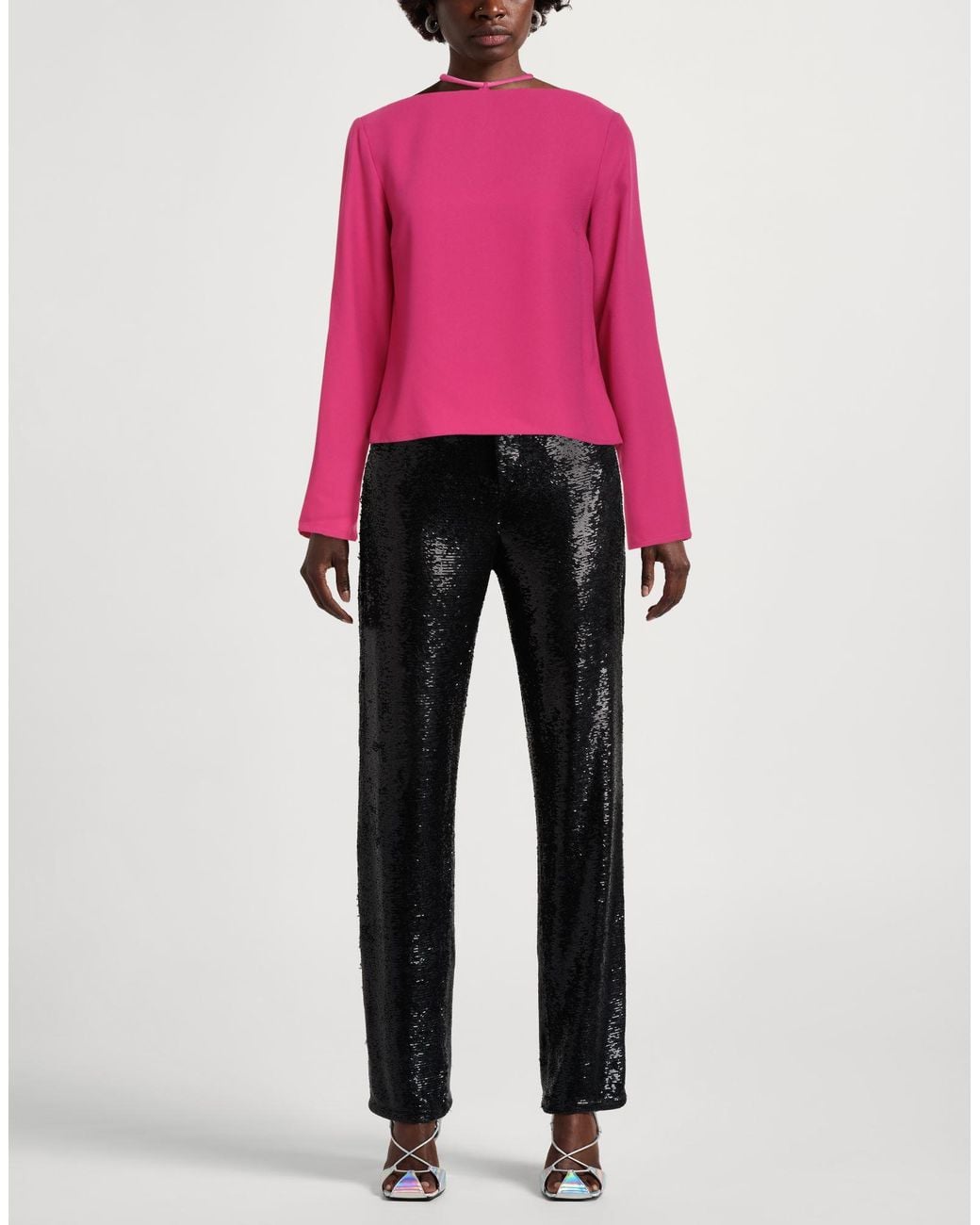 Suoli Pink Top Polyester, Viscose, Elastane
