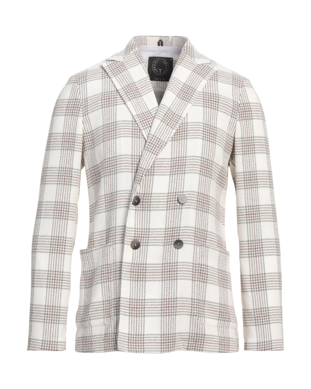 T-jacket By Tonello White Blazer Cotton, Polyester for men