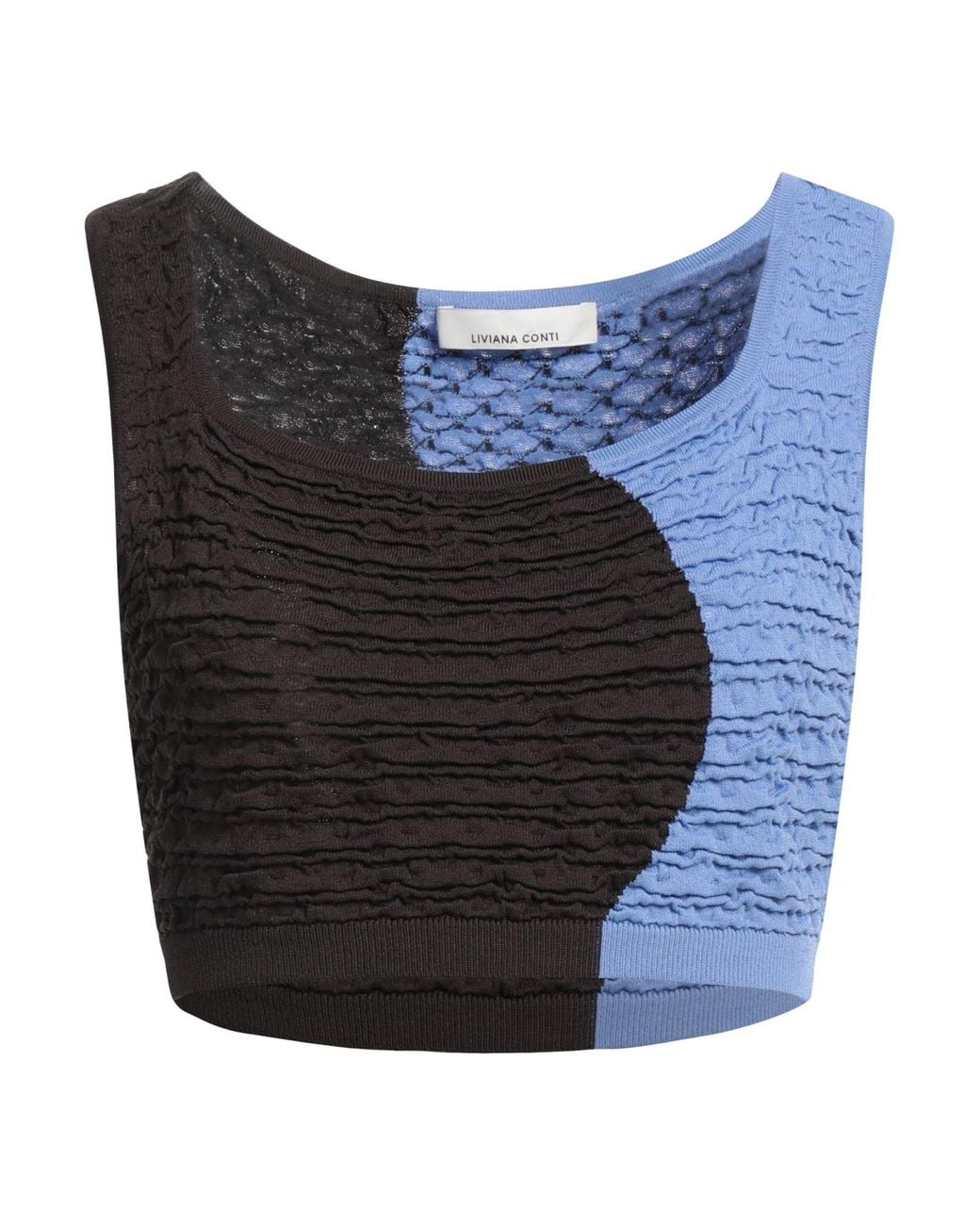 Liviana Conti Blue Top Viscose, Polyamide