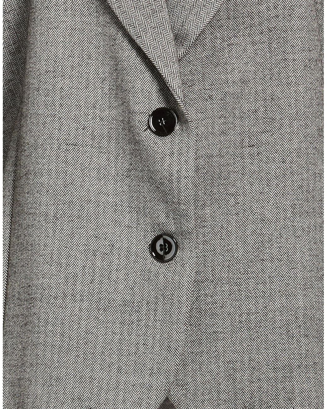 ViCOLO Gray Blazer Polyester, Viscose, Elastane