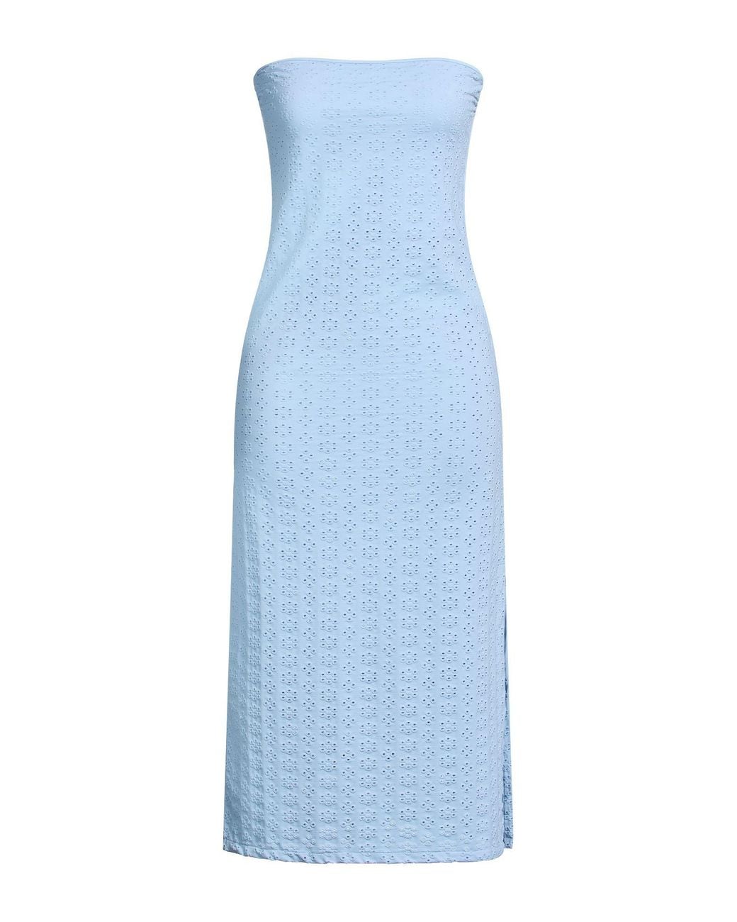 fisico-midi-dress-polyamide-elastane-in-blue-lyst