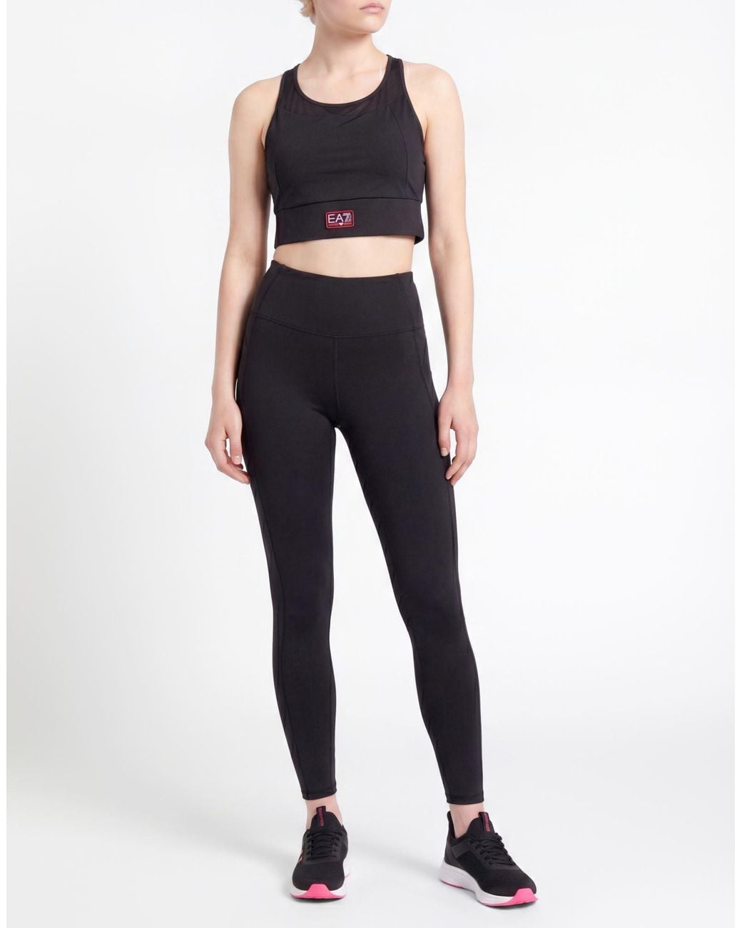 EA7 Black Top Polyester, Elastane