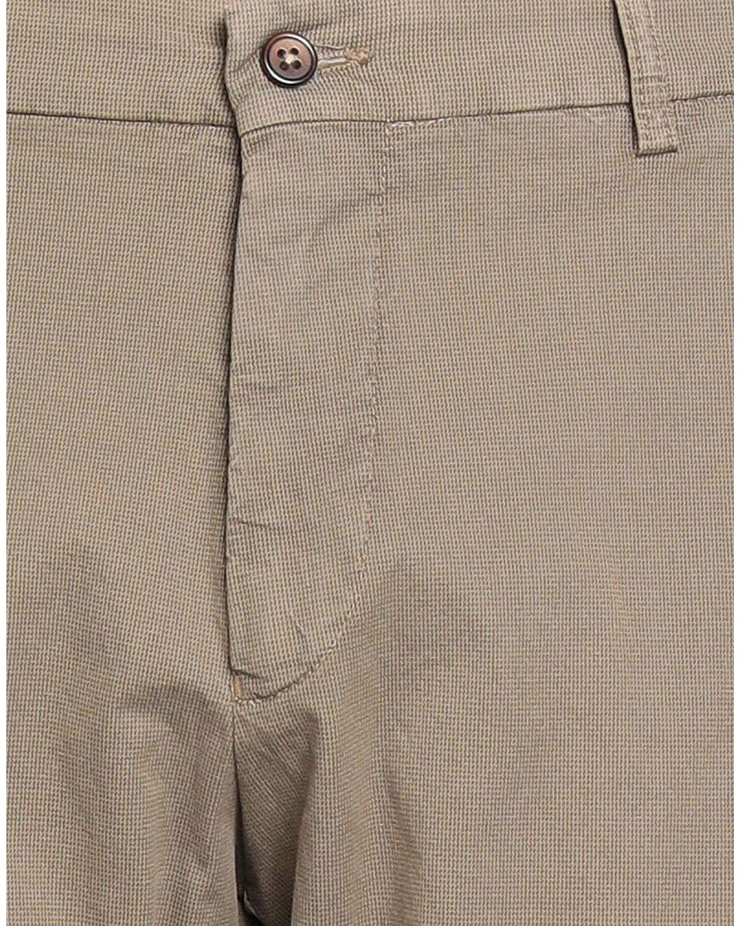 Berwich Gray Camel Pants Cotton, Elastane for men
