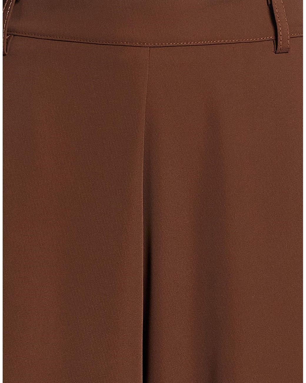 Haveone Brown Pants Polyester, Elastane