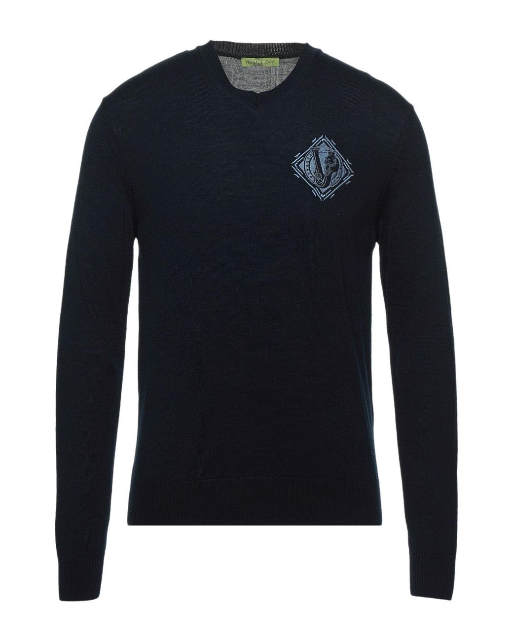 Versace Jeans Blue Sweater Acrylic, Wool for men