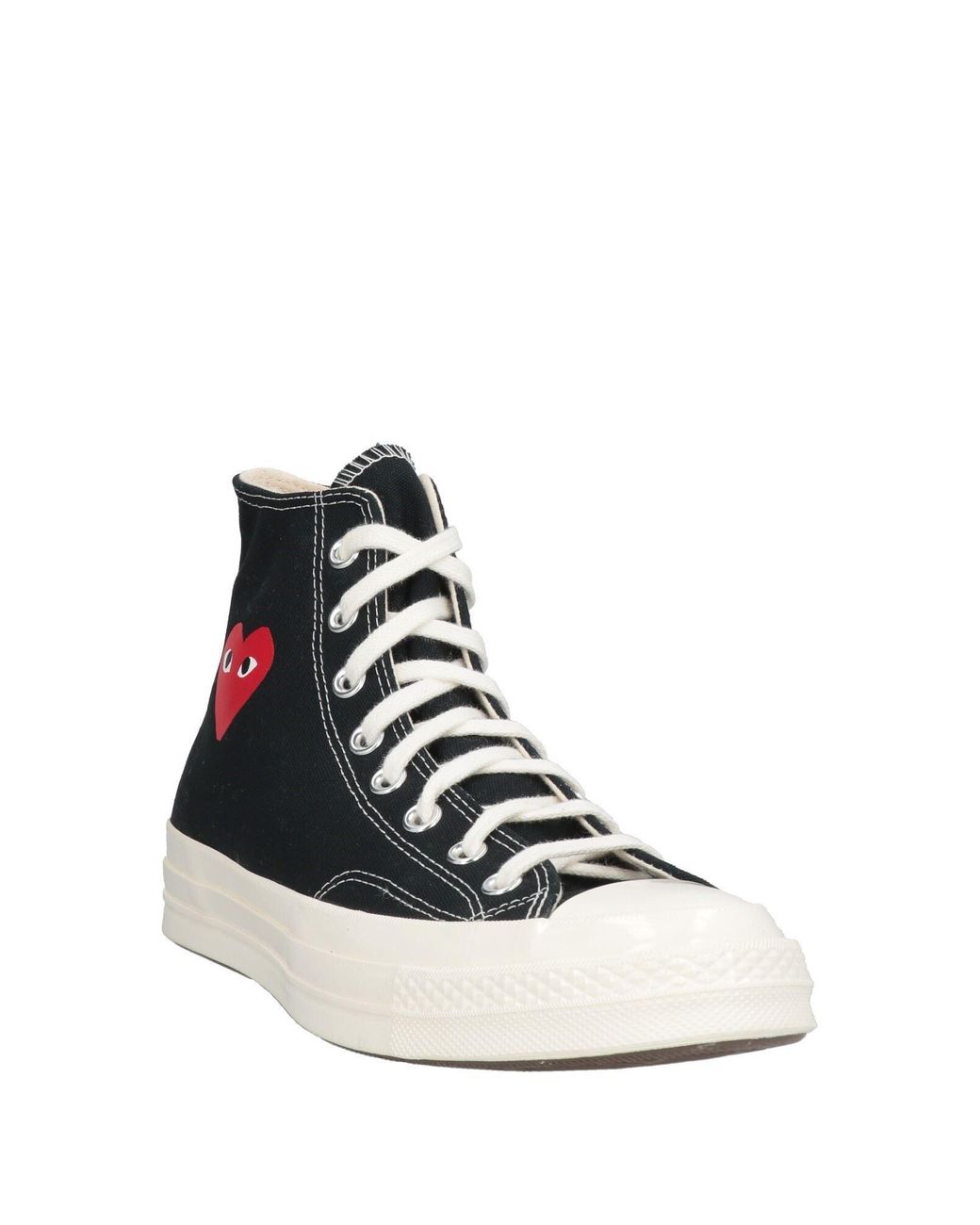 CONVERSE x COMME des GARÇONS PLAY White Sneakers Textile Fibers for men
