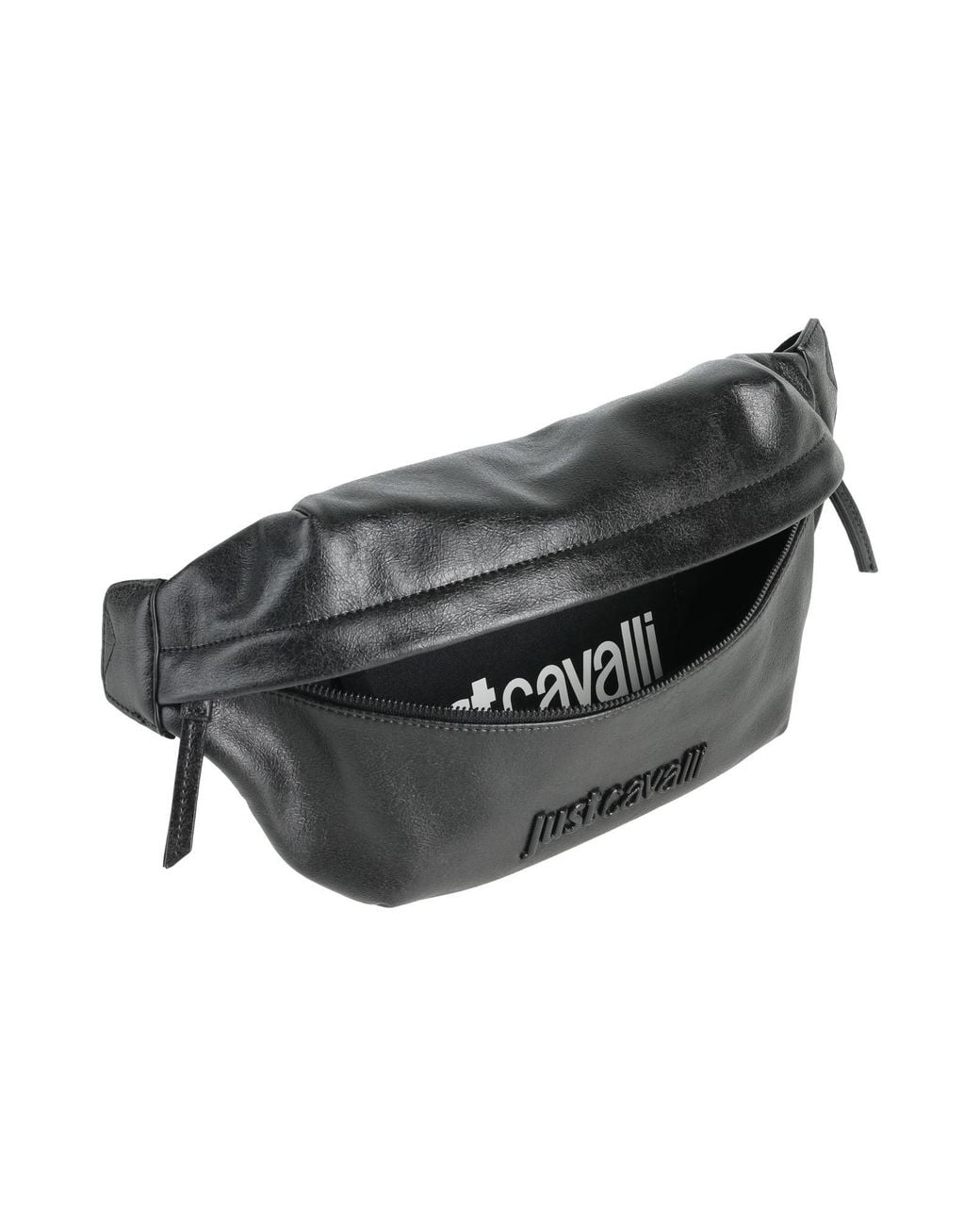 Just Cavalli Black Belt Bag for men