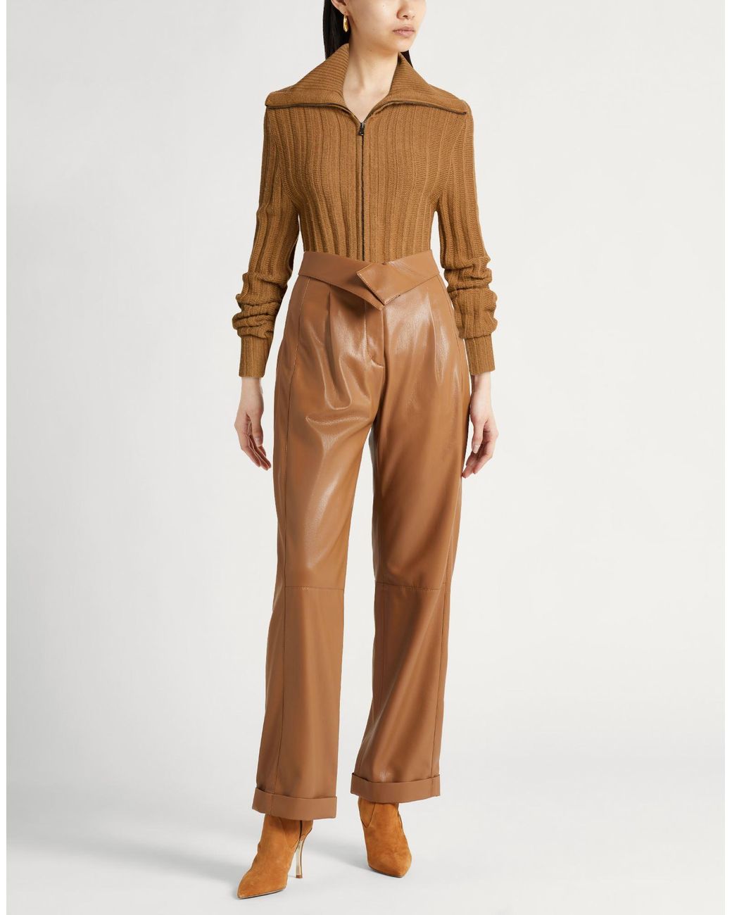 Alysi Brown Rollkragenpullover