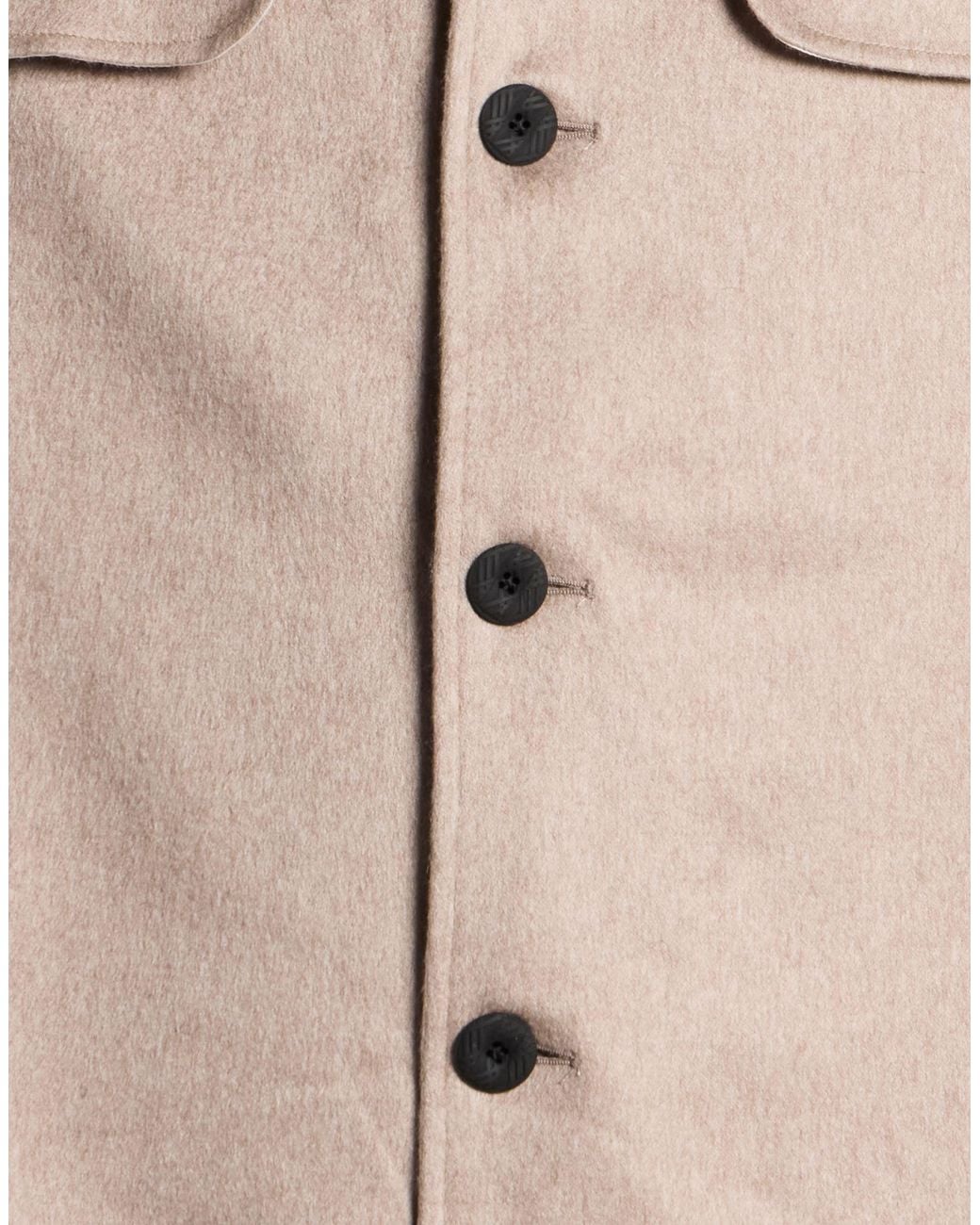 Kiton Natural Taupe Jacket Cashmere, Polyamide, Elastane for men