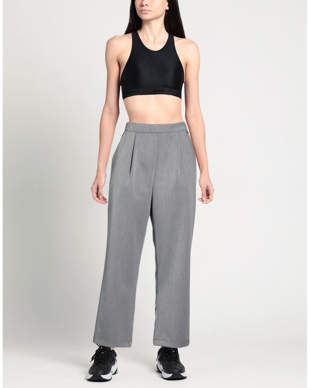 Dixie Gray Pants Polyester, Viscose, Elastane