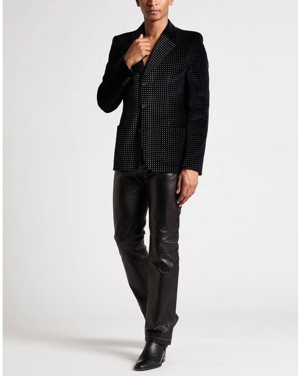 MM6 by Maison Margiela Black Blazer Cotton, Elastane for men