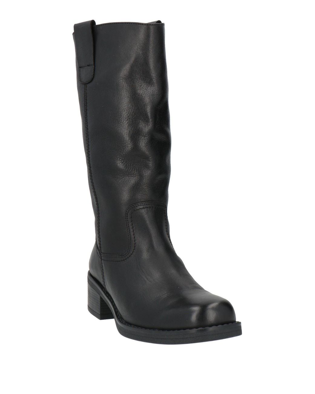 SOFIA MARE Black Boot Leather