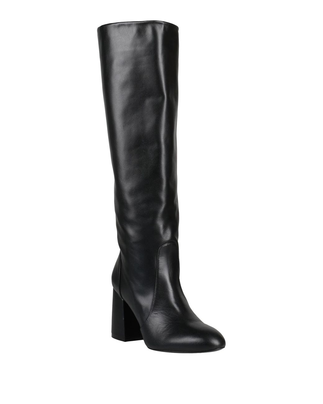 Stuart Weitzman Black Boot Calfskin