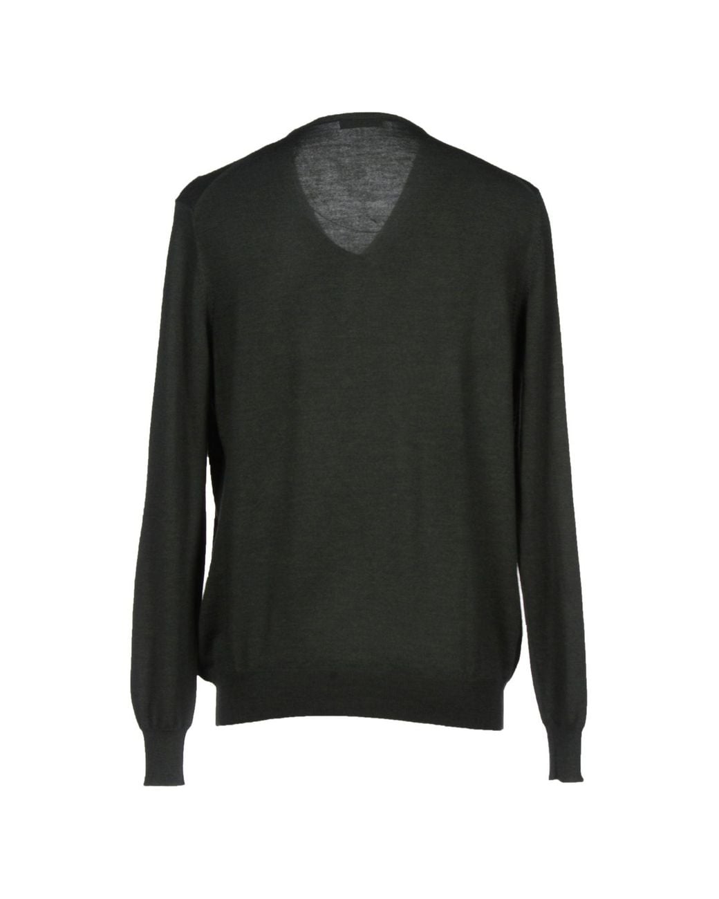 Gran Sasso Black Sweater Virgin Wool for men