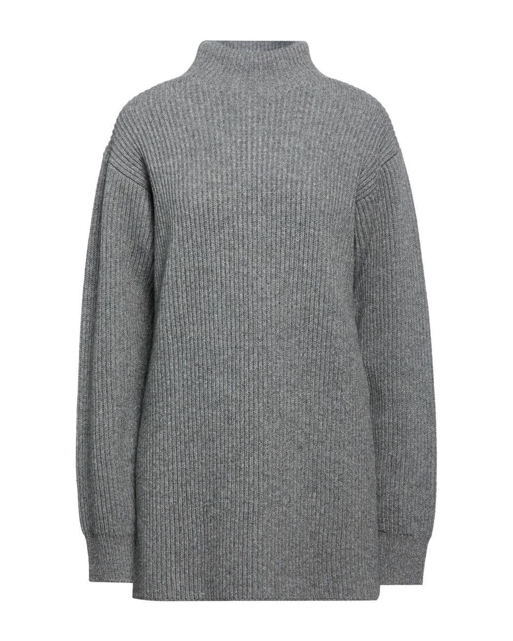 Jil Sander Gray Turtleneck Wool