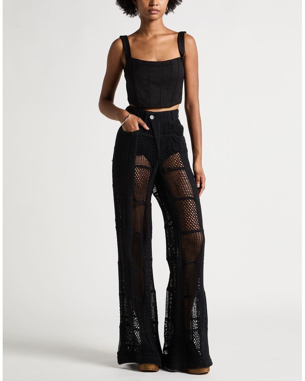 Roberta Einer Black Pants Cotton