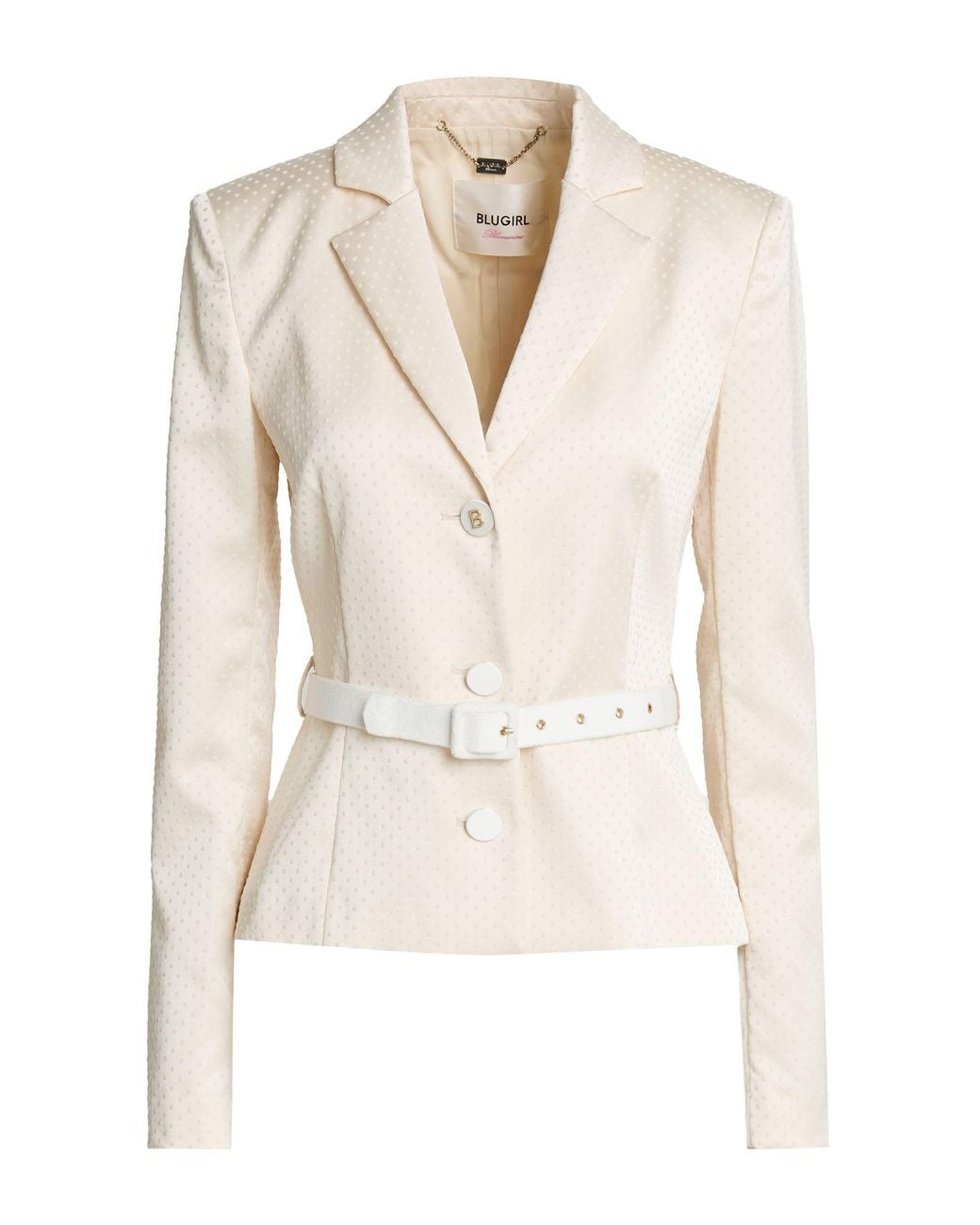 Blugirl Blumarine Natural Blazer Polyester, Elastane