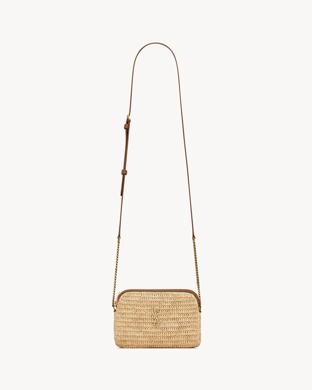 Saint Laurent Natural Gaby Zipped Pouch