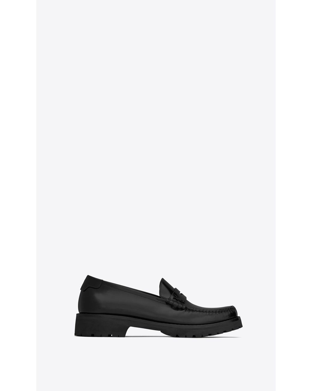 Saint Laurent Le Loafer Chunky Penny Slippers in Black Lyst