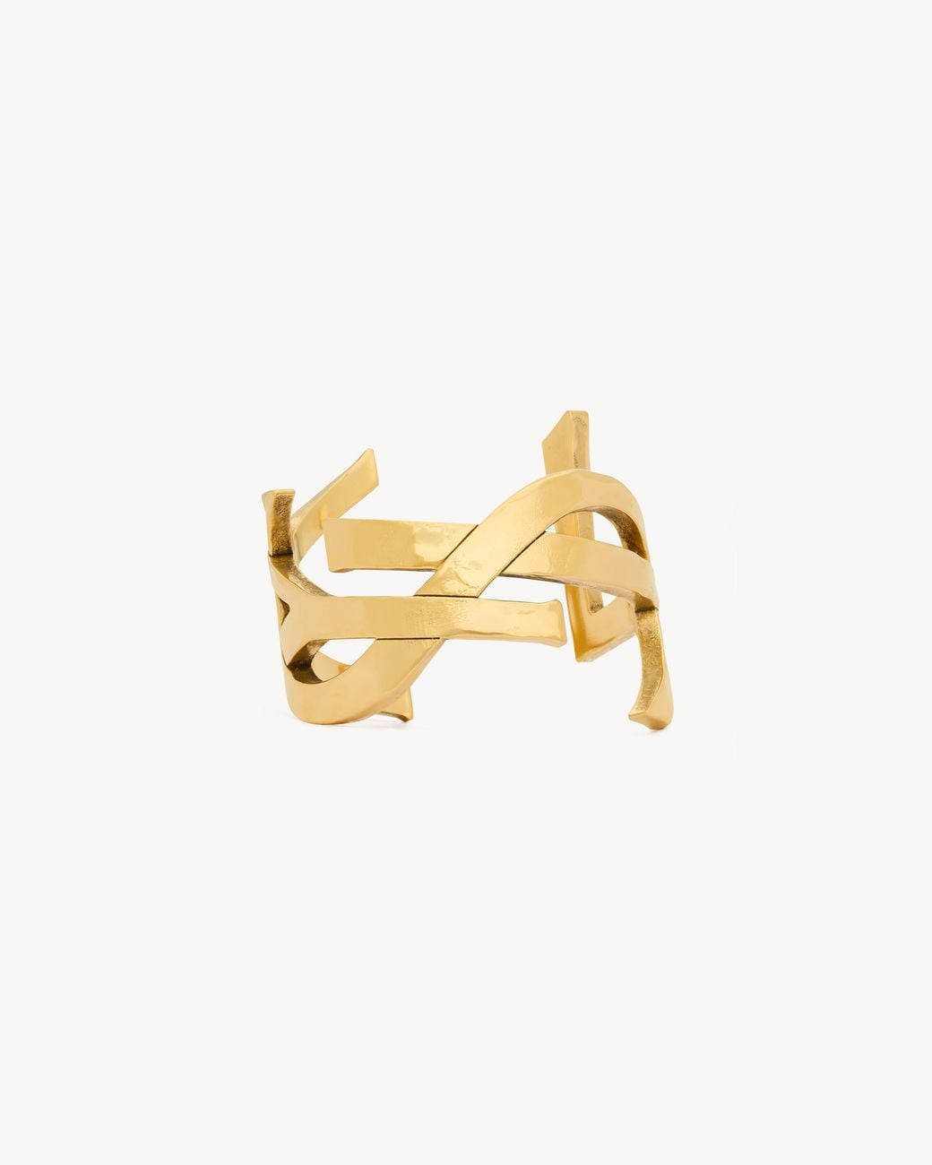 Saint Laurent Metallic Cassandre Cuff