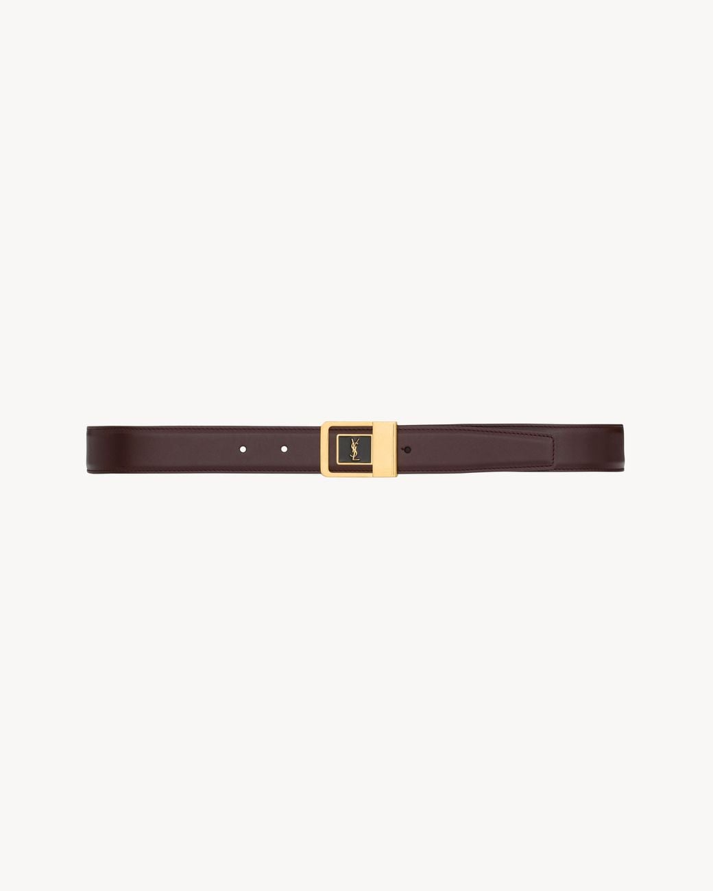 Saint Laurent Natural La 66 Buckle Belt