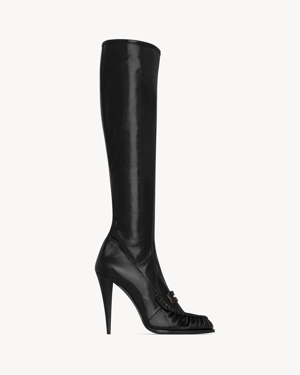 Saint Laurent Black Le Loafer Boots