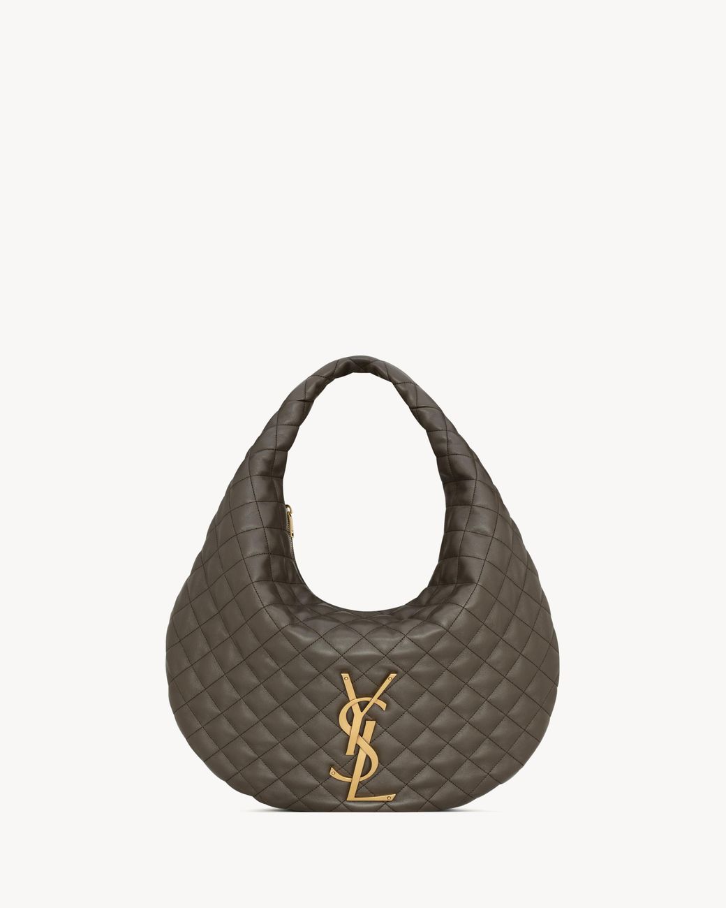 Saint Laurent Brown Icare Hobo Medium Shoulder Bag