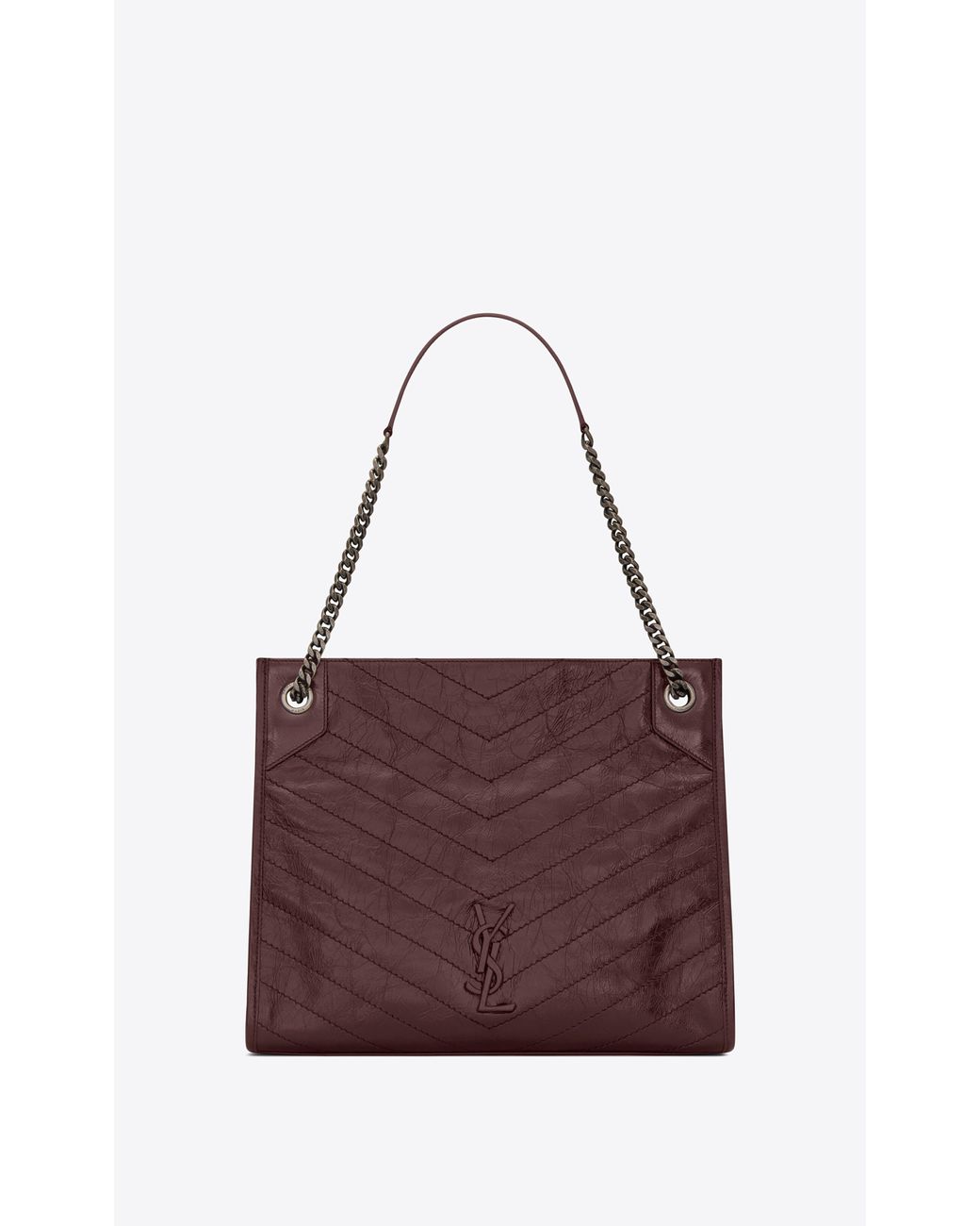 Niki medium shopping bag in crinkled vintage leather sale