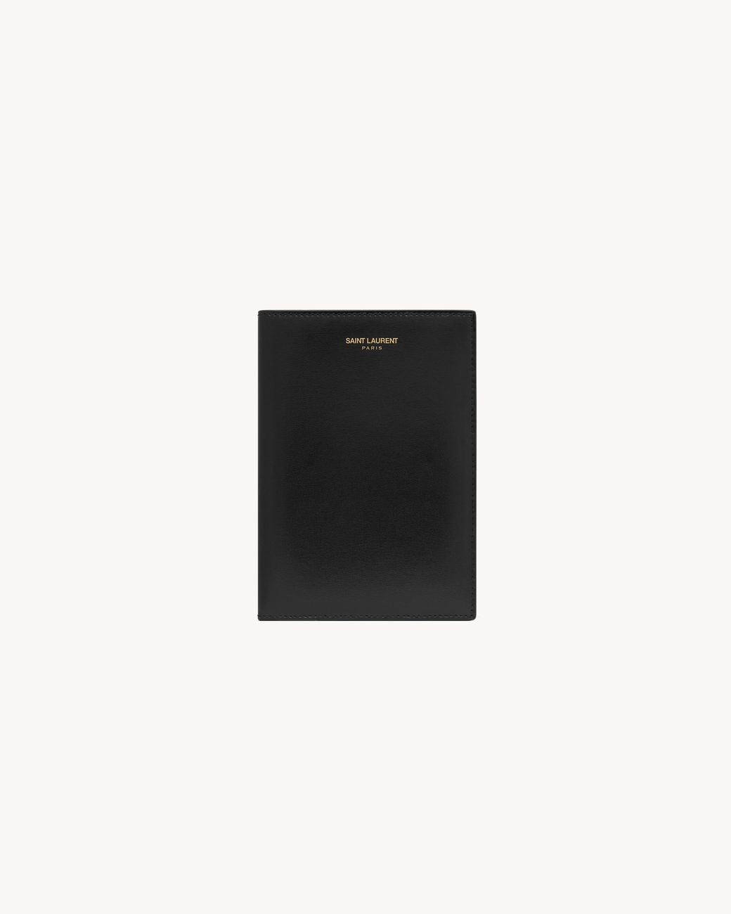 Saint Laurent Black Paris Passport Holder