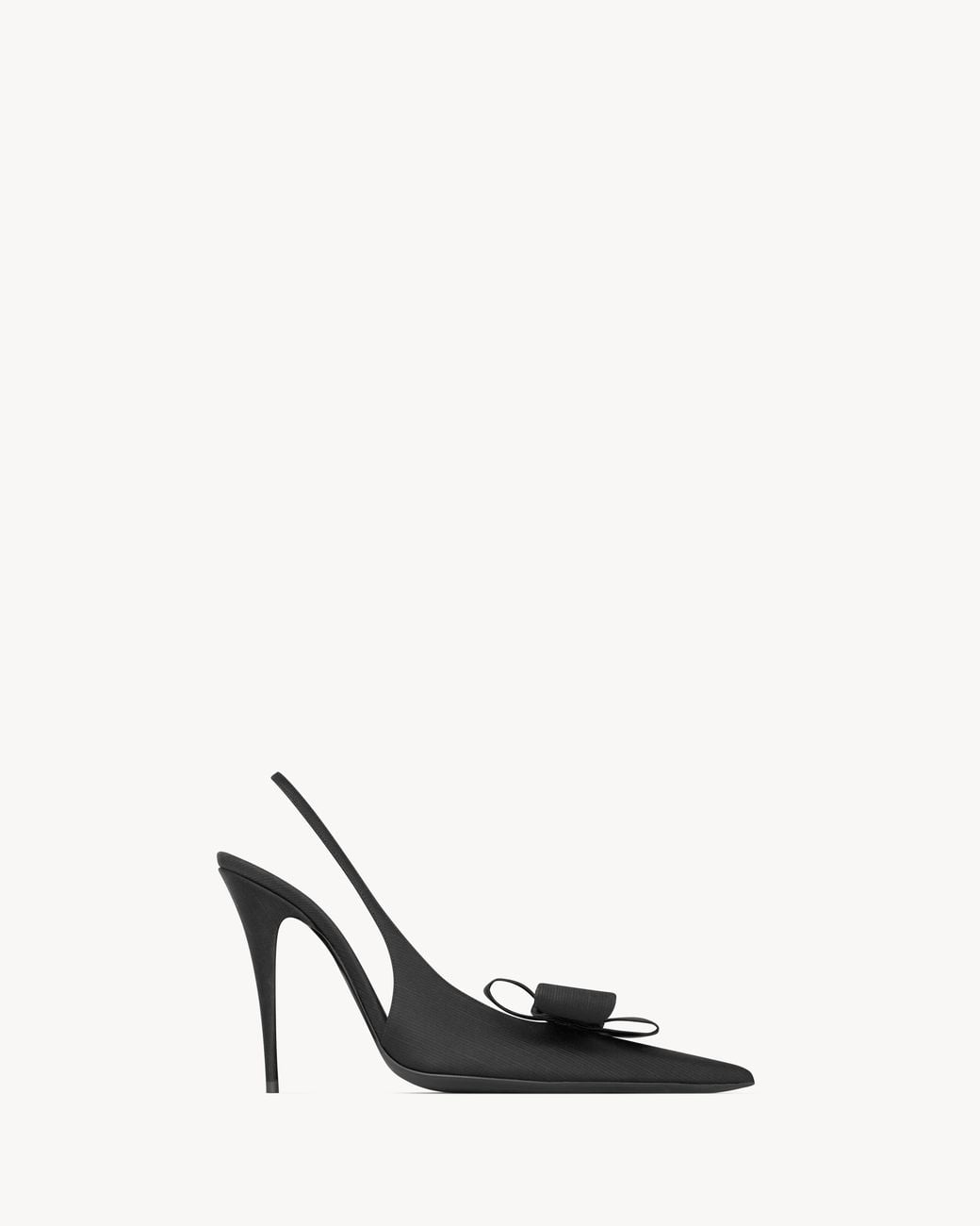 Saint Laurent White Tea Slingback Pumps