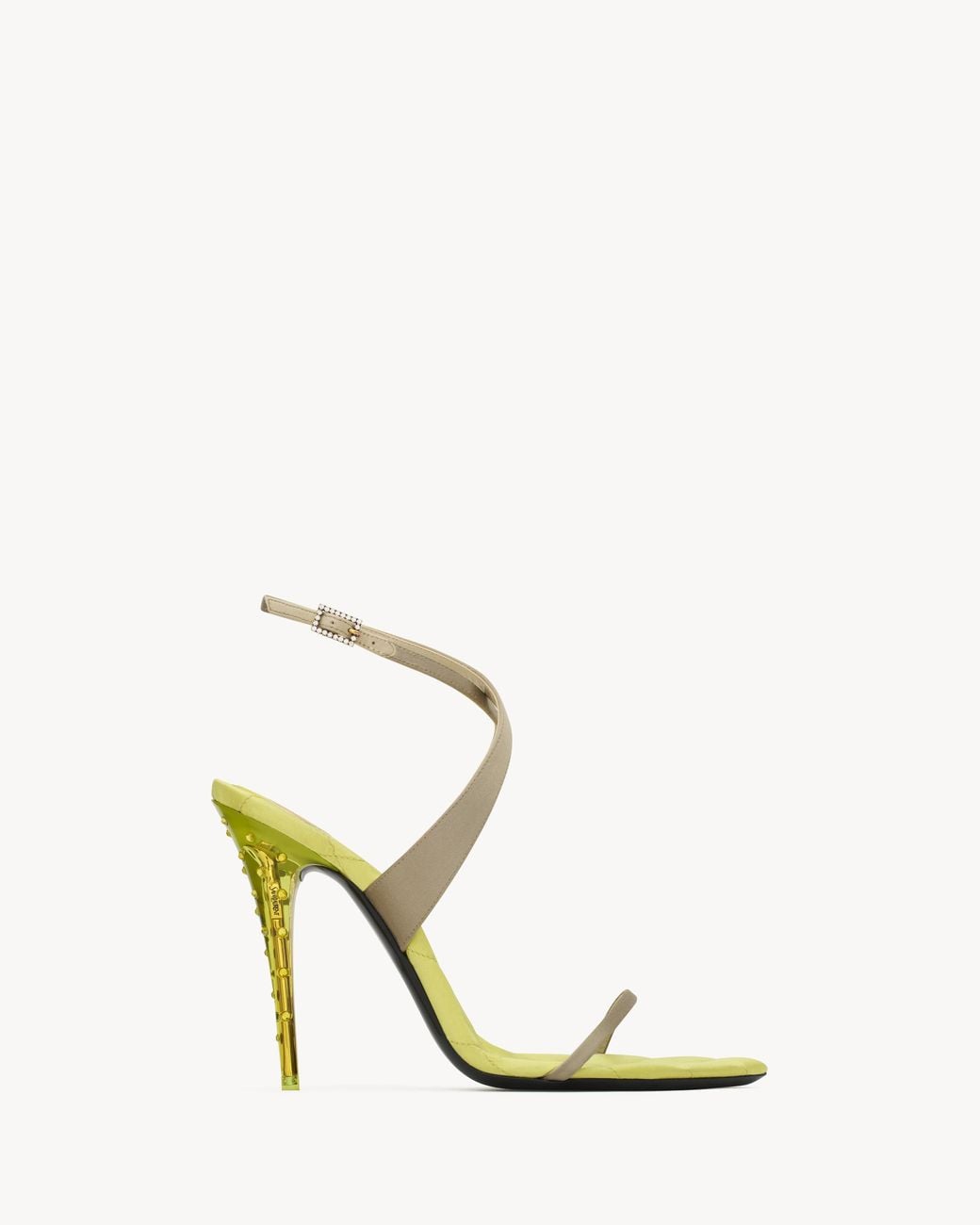 Saint Laurent White Ivresse Sandals