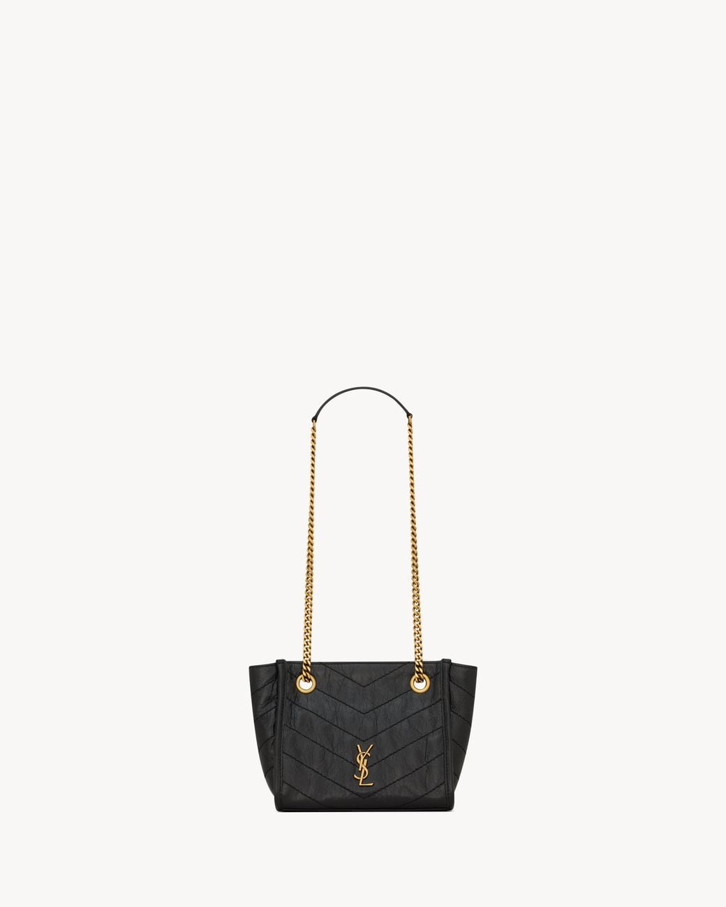 Saint Laurent White Niki Mini Shopping