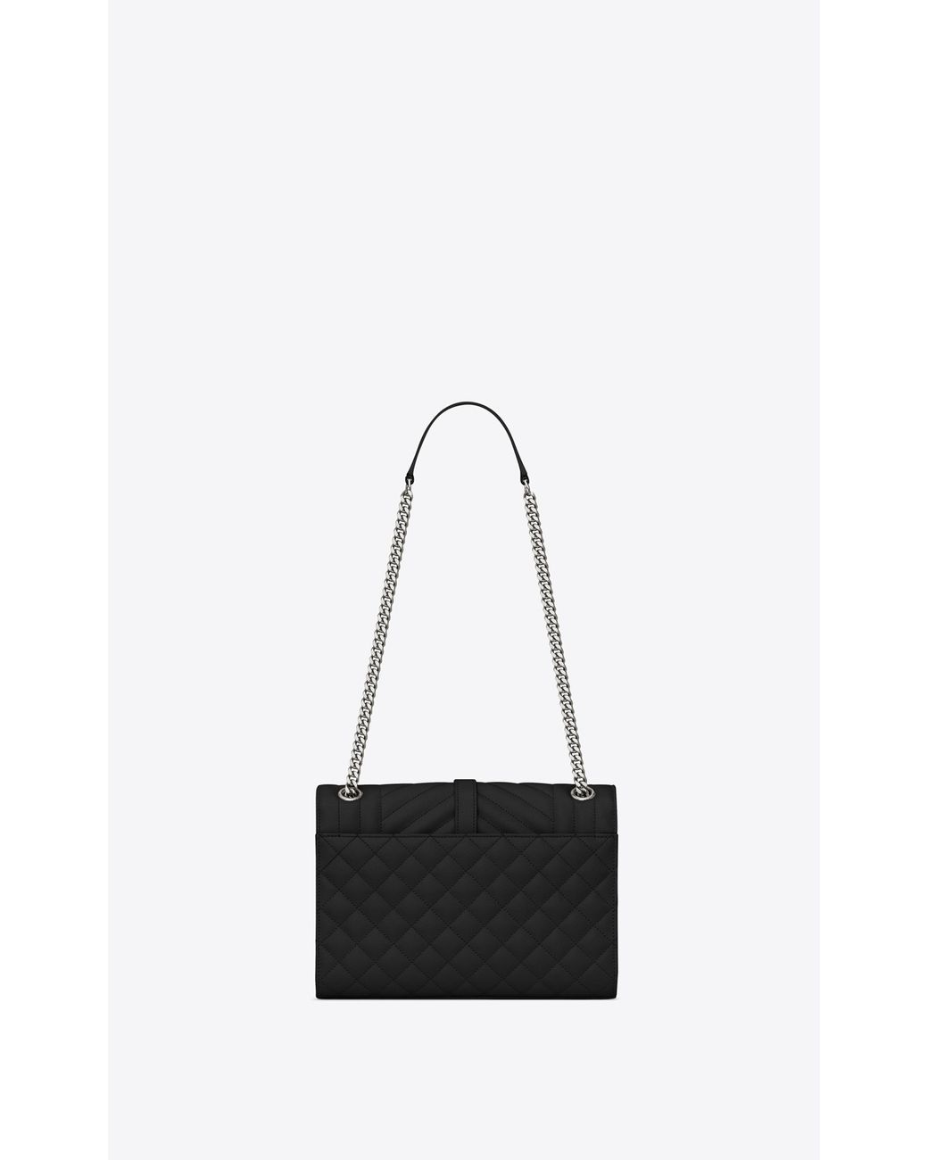 ysl envelope medium bolsa in mix matelassé grain de poudre embossed leather