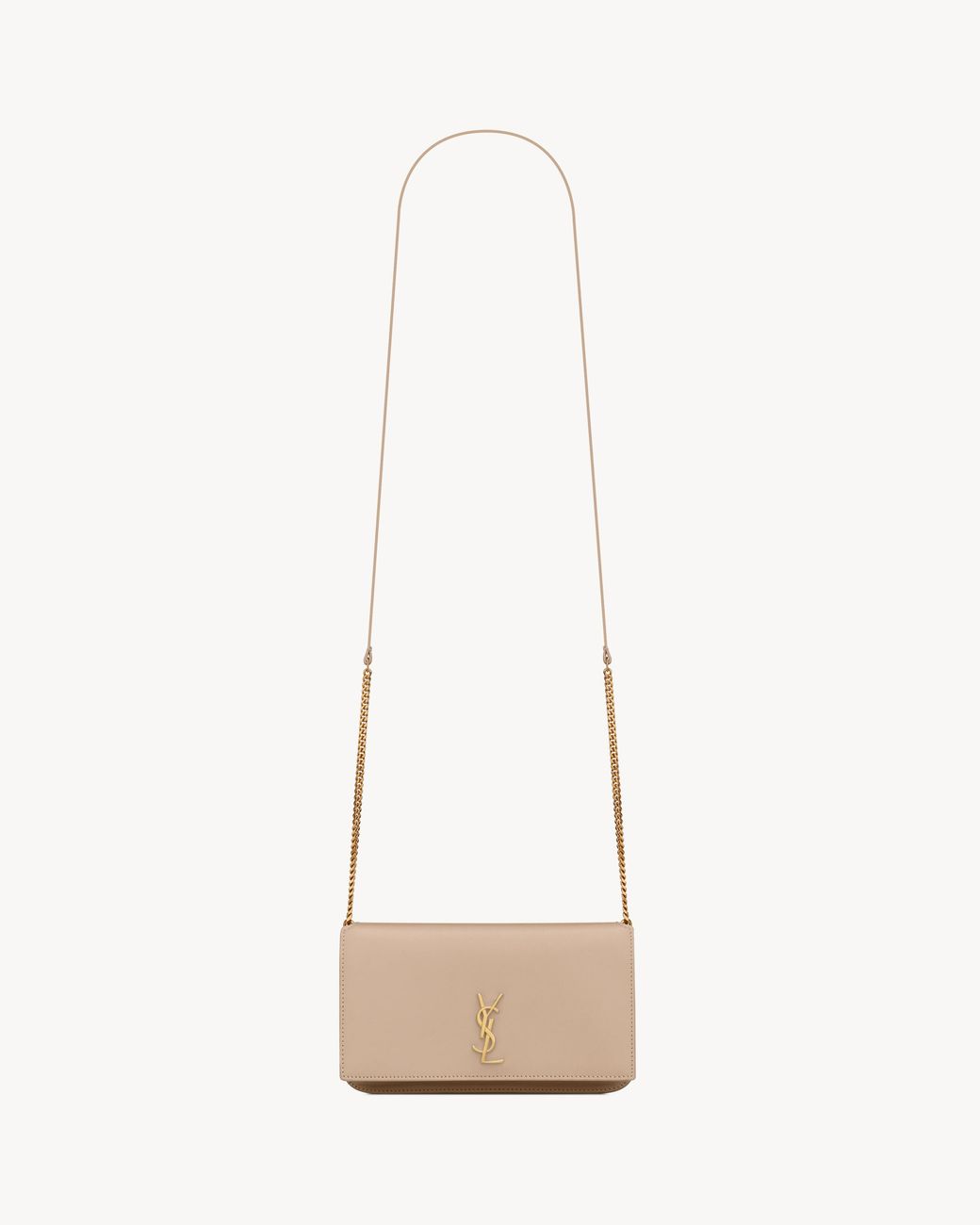 Saint Laurent White Cassandre Phone Holder