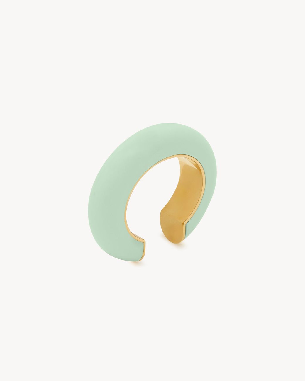 Saint Laurent White Cambered Cuff