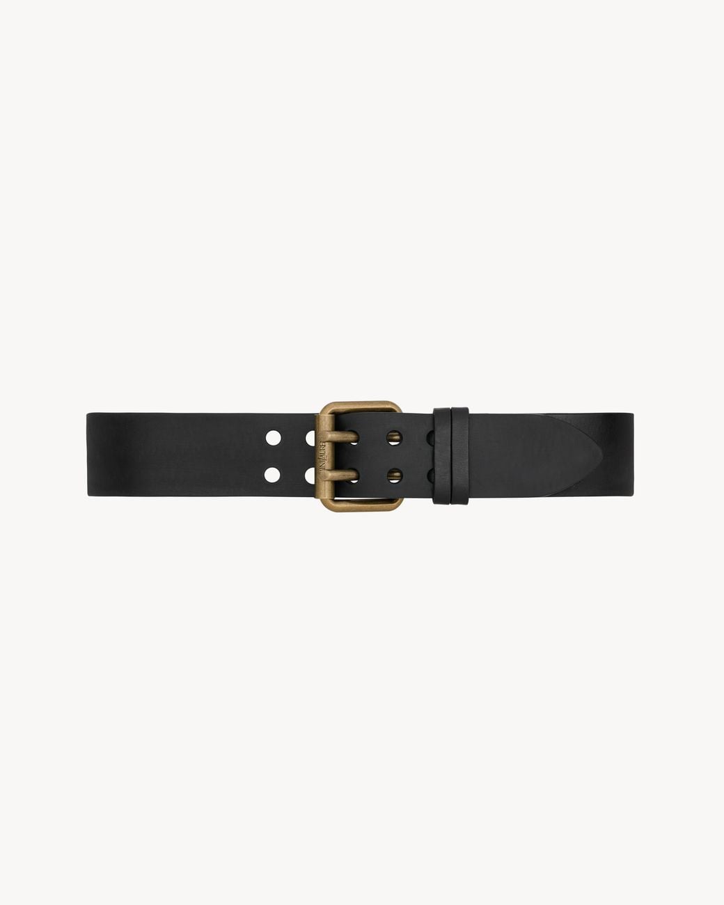 Saint Laurent Black Motorcycle Wide Belt