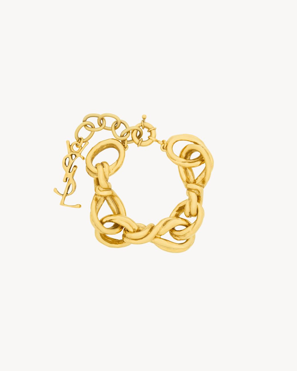 Saint Laurent Metallic Chain Bracelet
