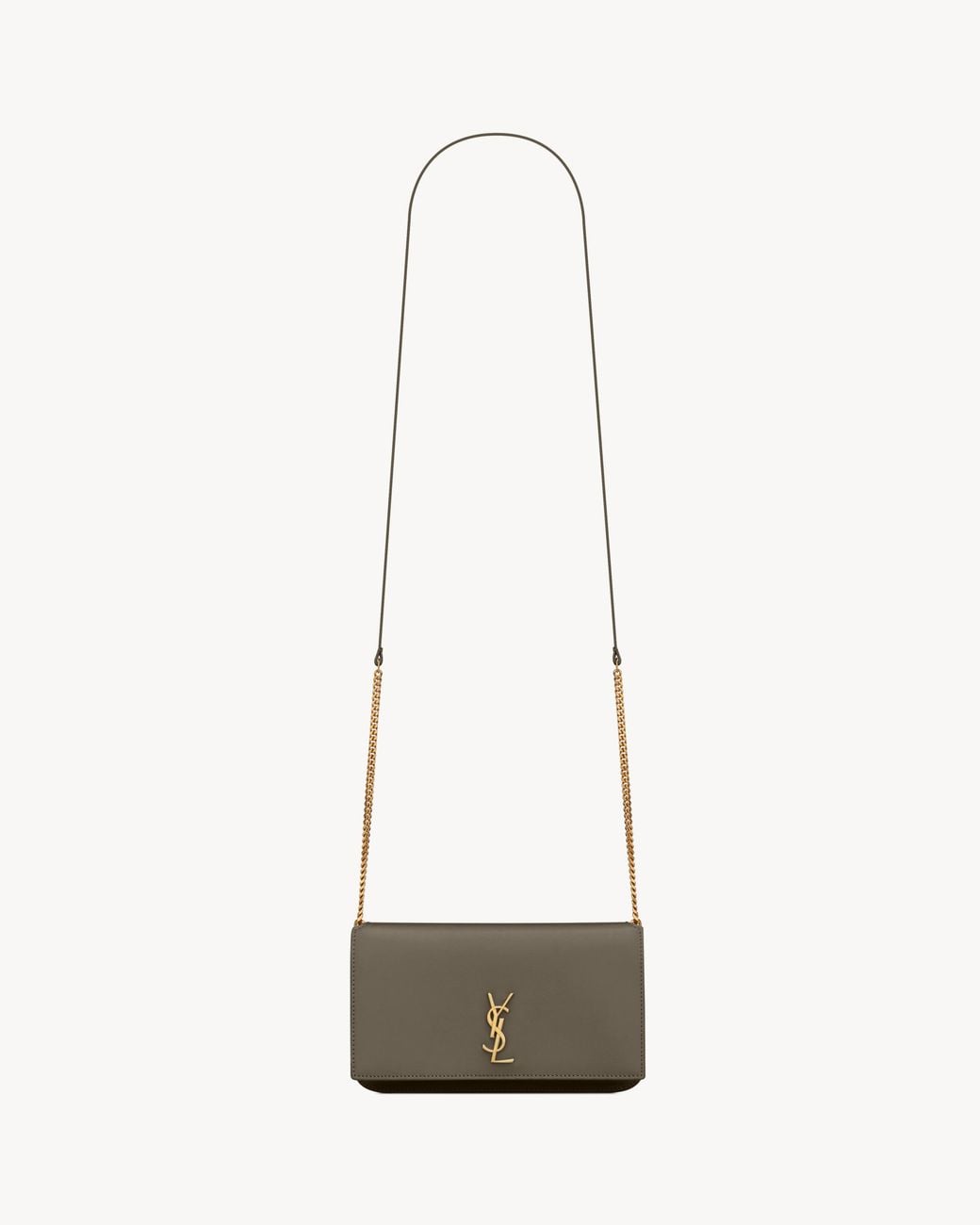 Saint Laurent White Cassandre Phone Holder