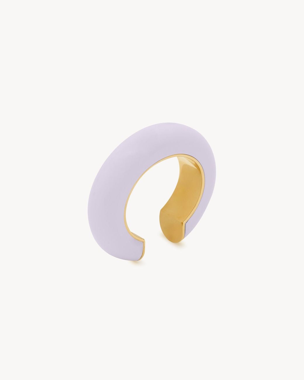 Saint Laurent White Cambered Cuff
