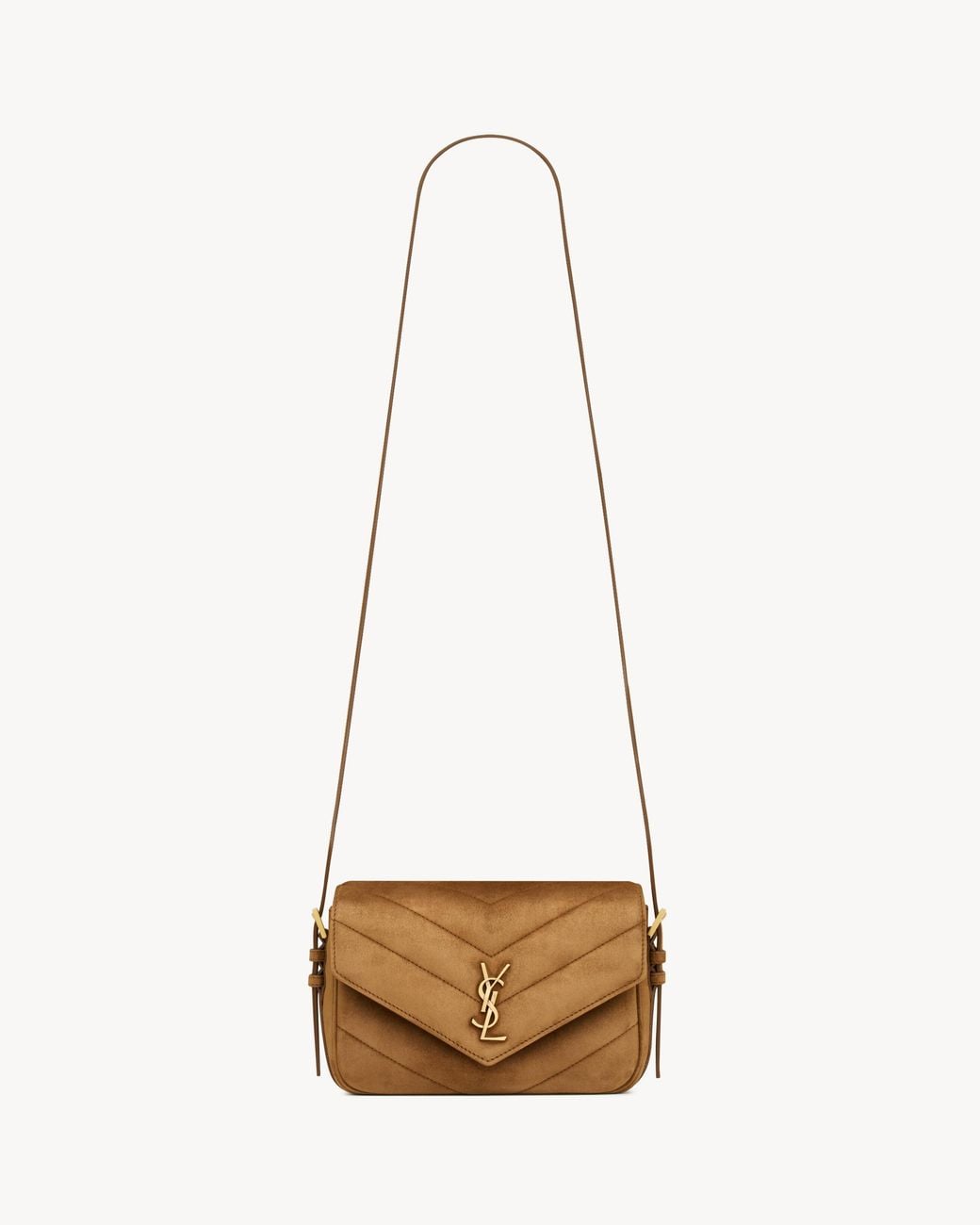 Saint Laurent White Loulou Toy Crossbody