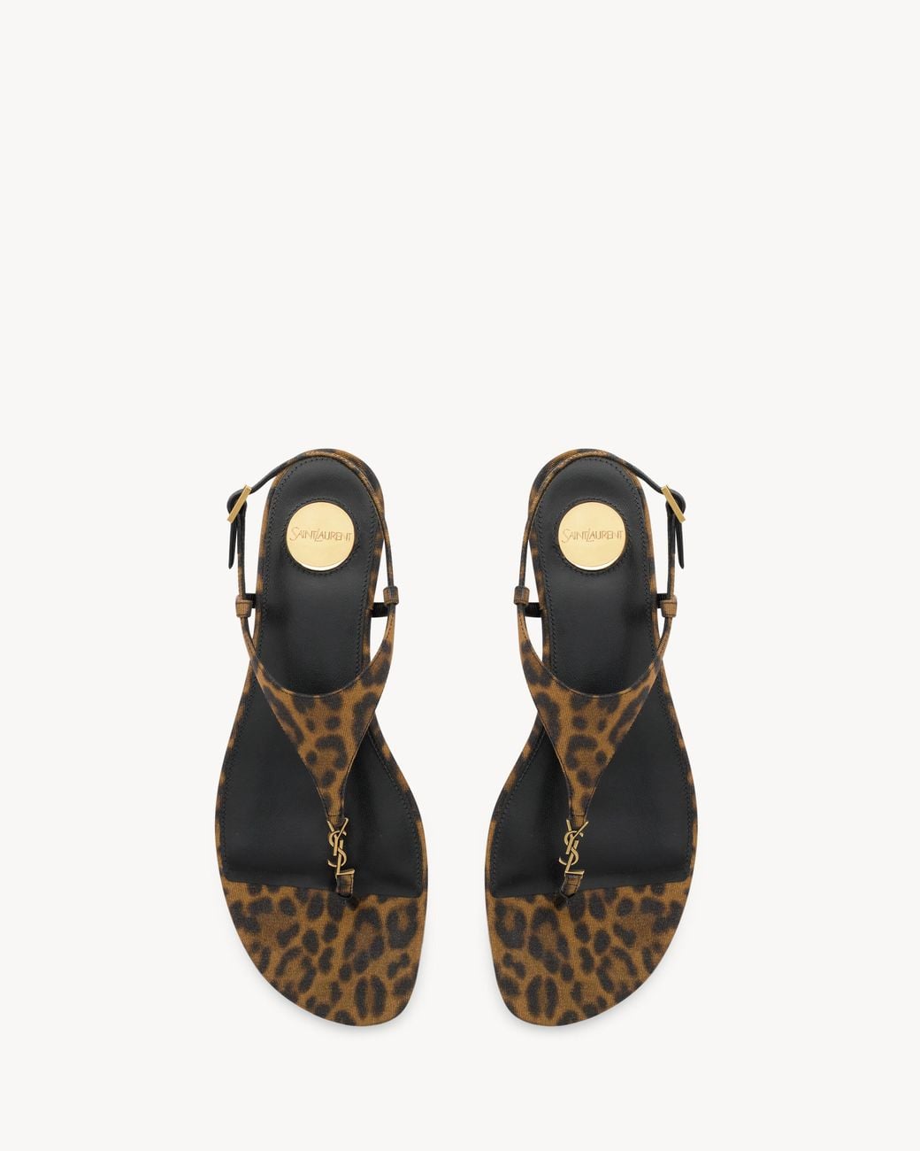 Saint Laurent Black Cassandra Sandals
