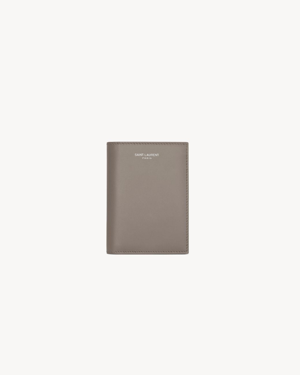 Saint Laurent Gray Paris Credit Card Wallet for men
