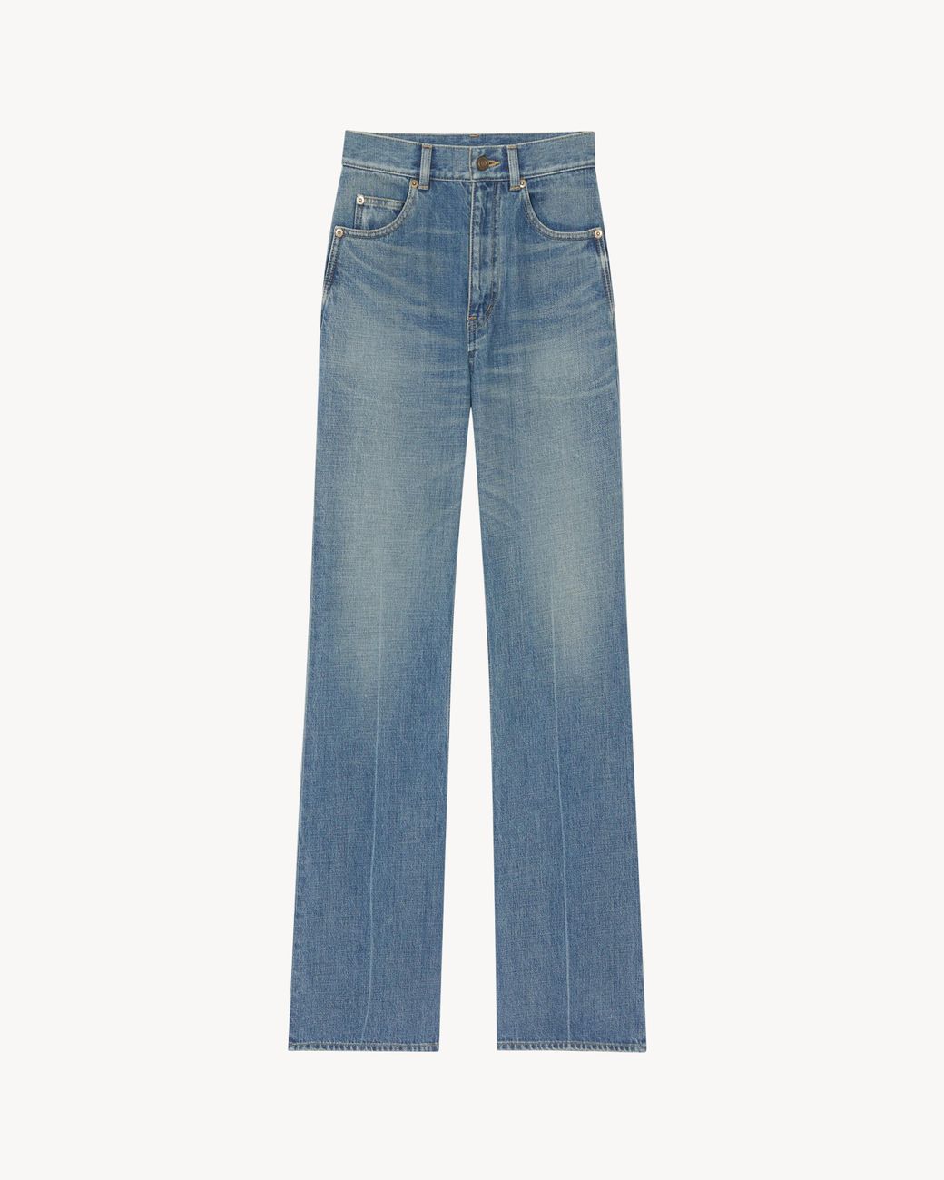 Saint Laurent Blue Flare Denim Jeans