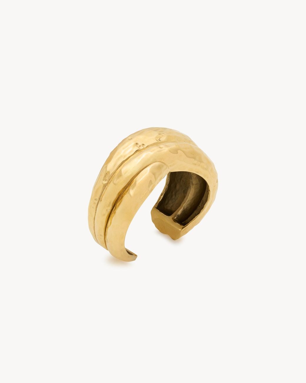 Saint Laurent Metallic Intertwined Cuff