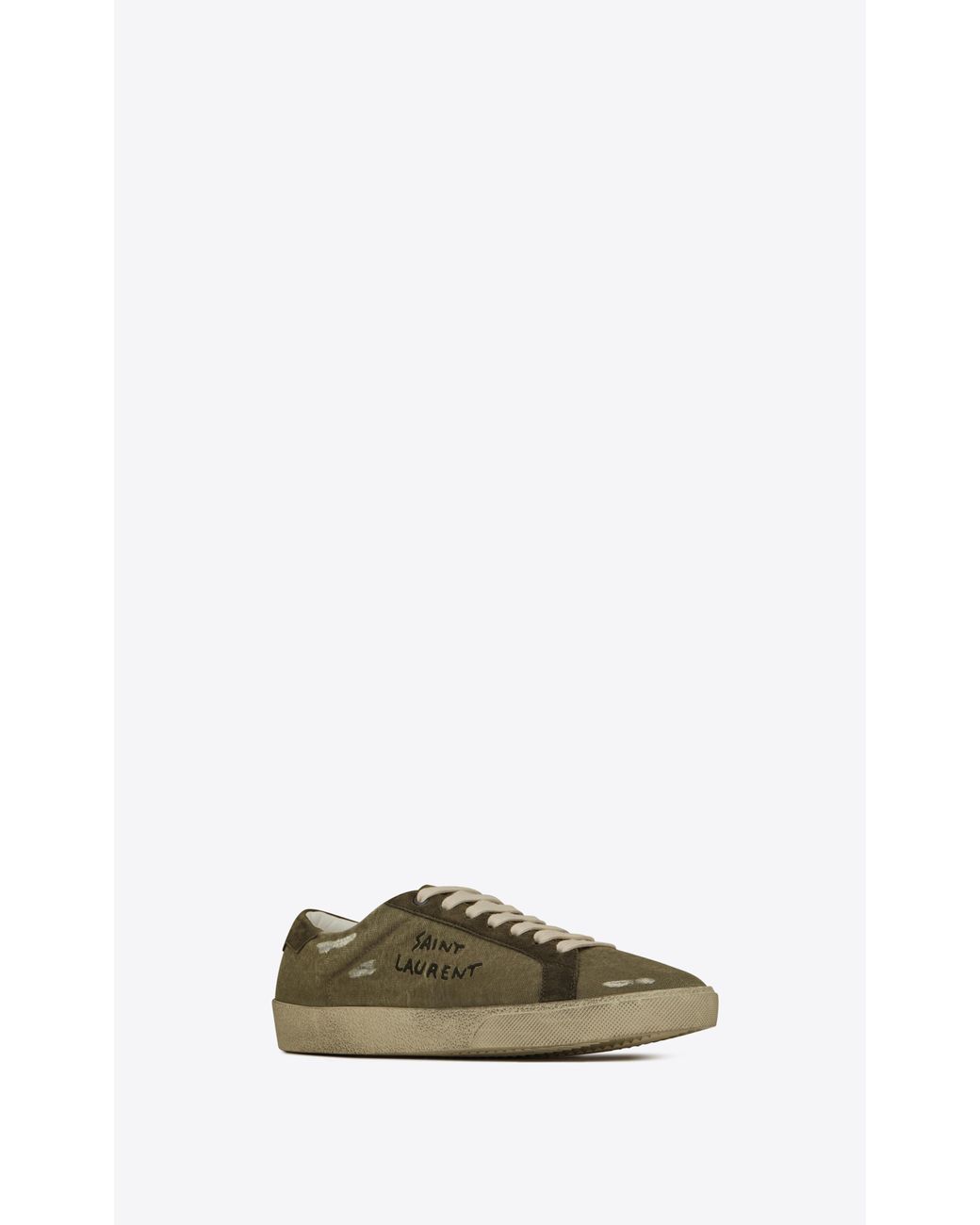Saint Laurent Court Classic Sl/06 Sneakers In Embroidered