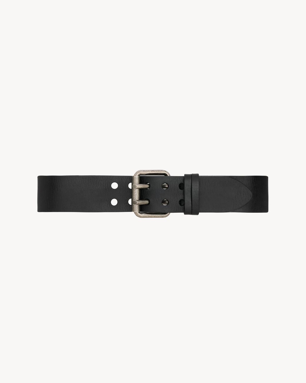 Saint Laurent Black Motorcycle Wide Belt